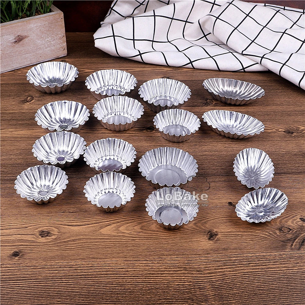 Aluminium Fluted Tartlet Moulds – 10 Pack