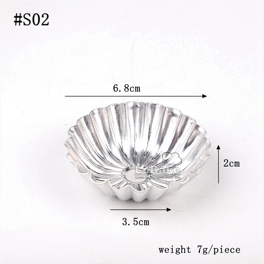 Aluminium Fluted Tartlet Moulds – 10 Pack