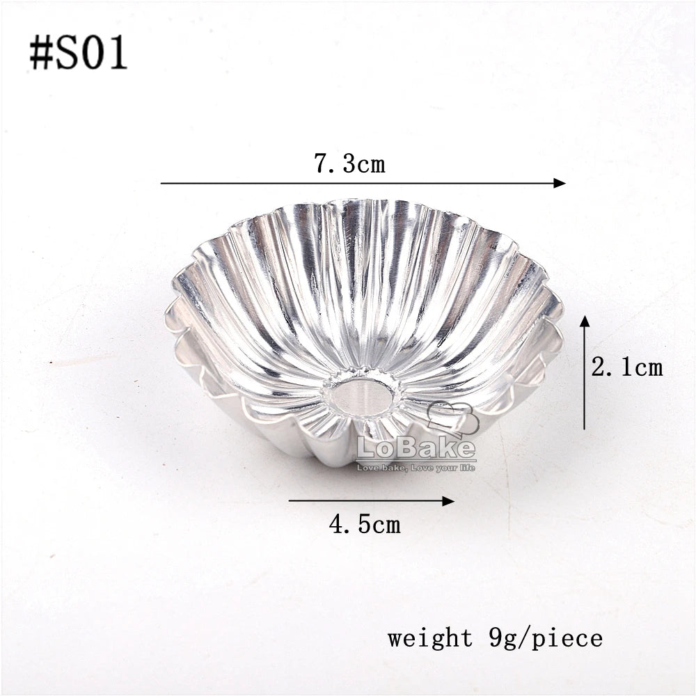 Aluminium Fluted Tartlet Moulds – 10 Pack