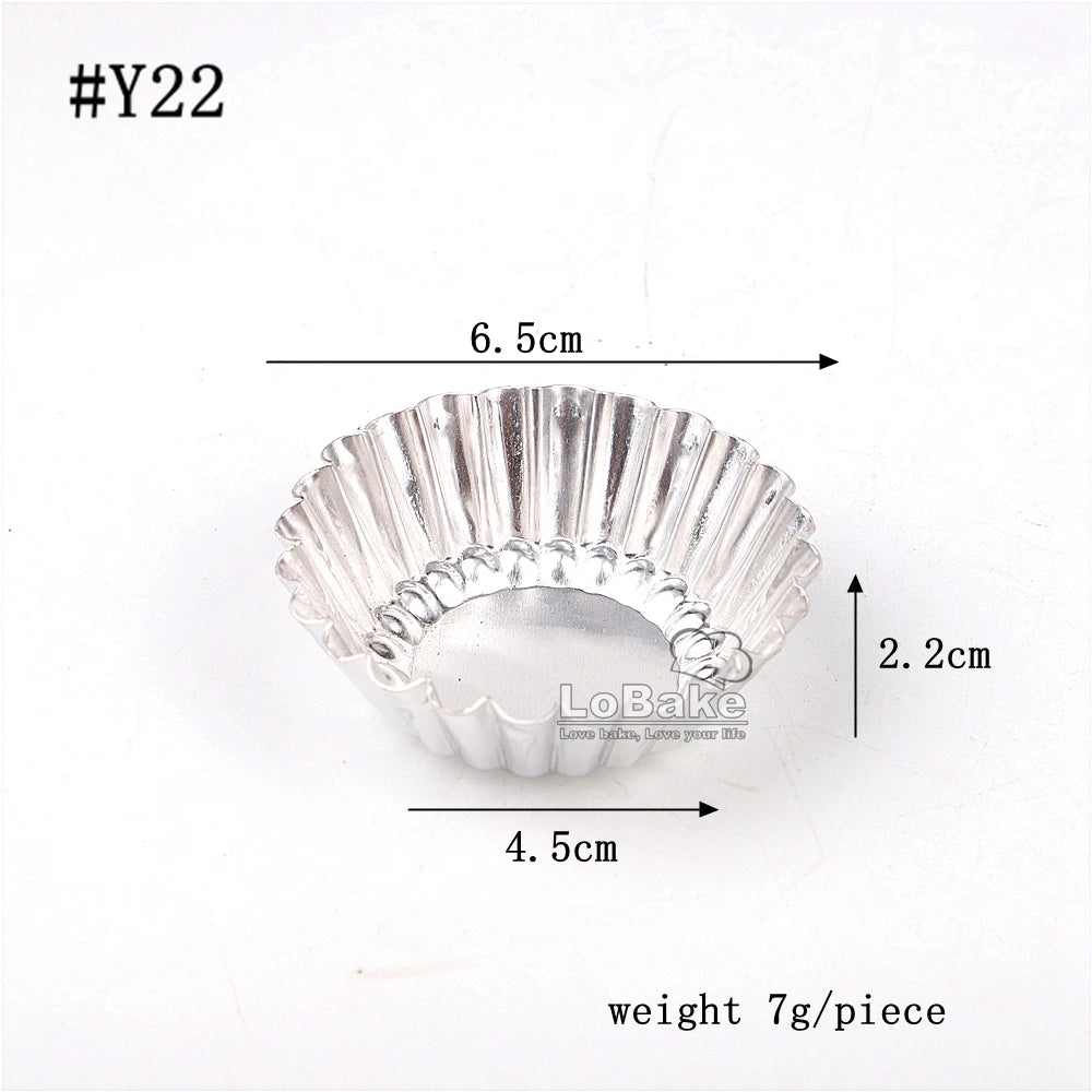 Aluminium Fluted Tartlet Moulds – 10 Pack