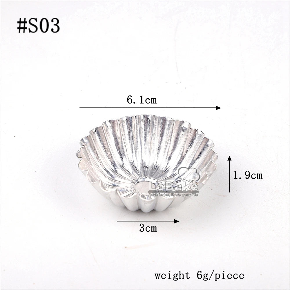 Aluminium Fluted Tartlet Moulds – 10 Pack