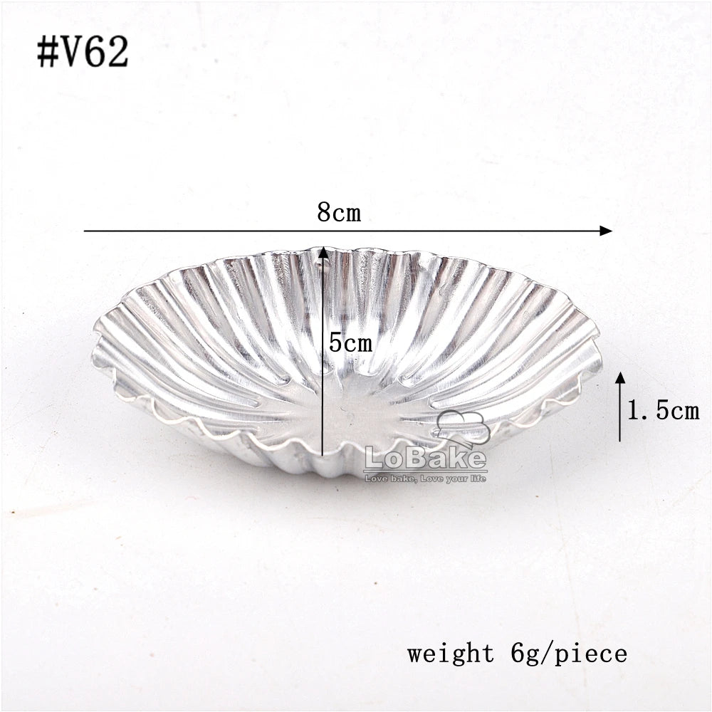 Aluminium Fluted Tartlet Moulds – 10 Pack
