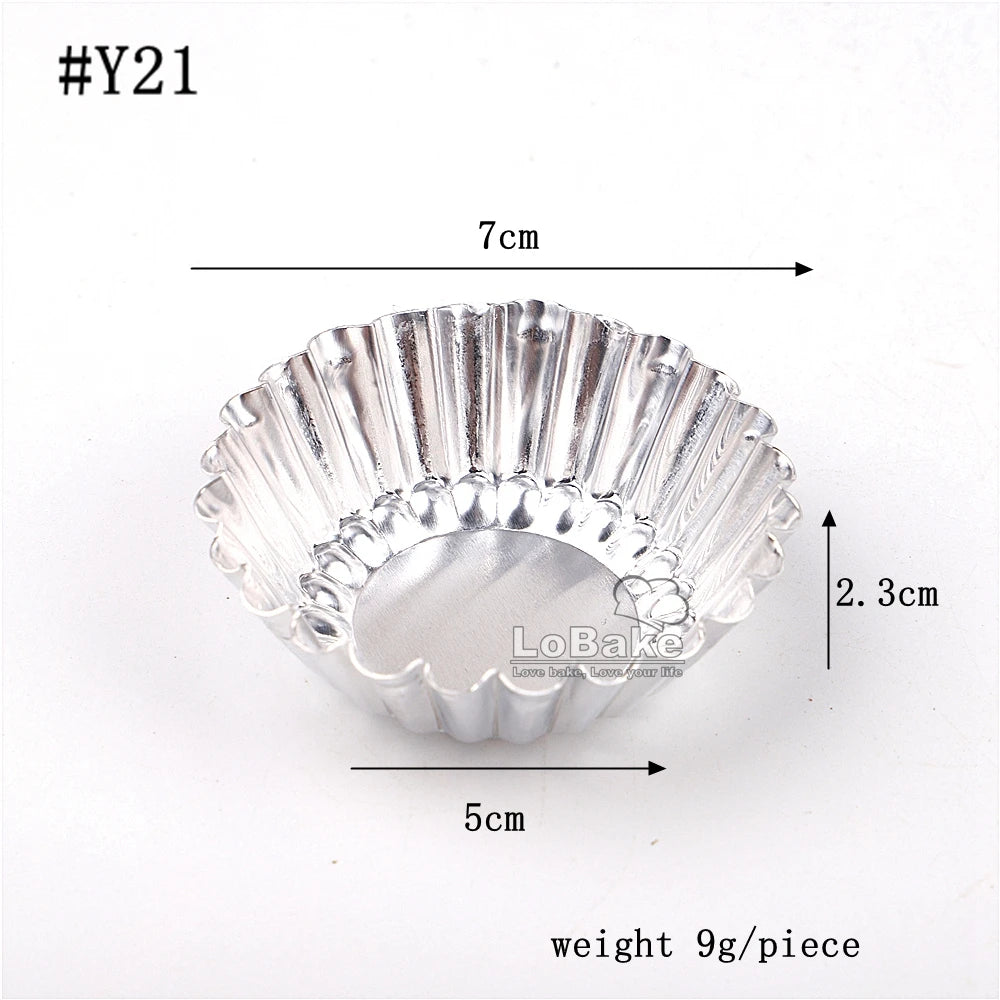 Aluminium Fluted Tartlet Moulds – 10 Pack