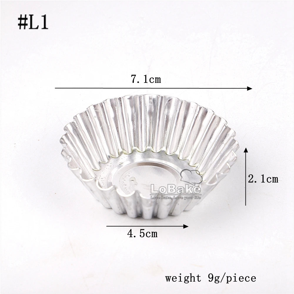 Aluminium Fluted Tartlet Moulds – 10 Pack