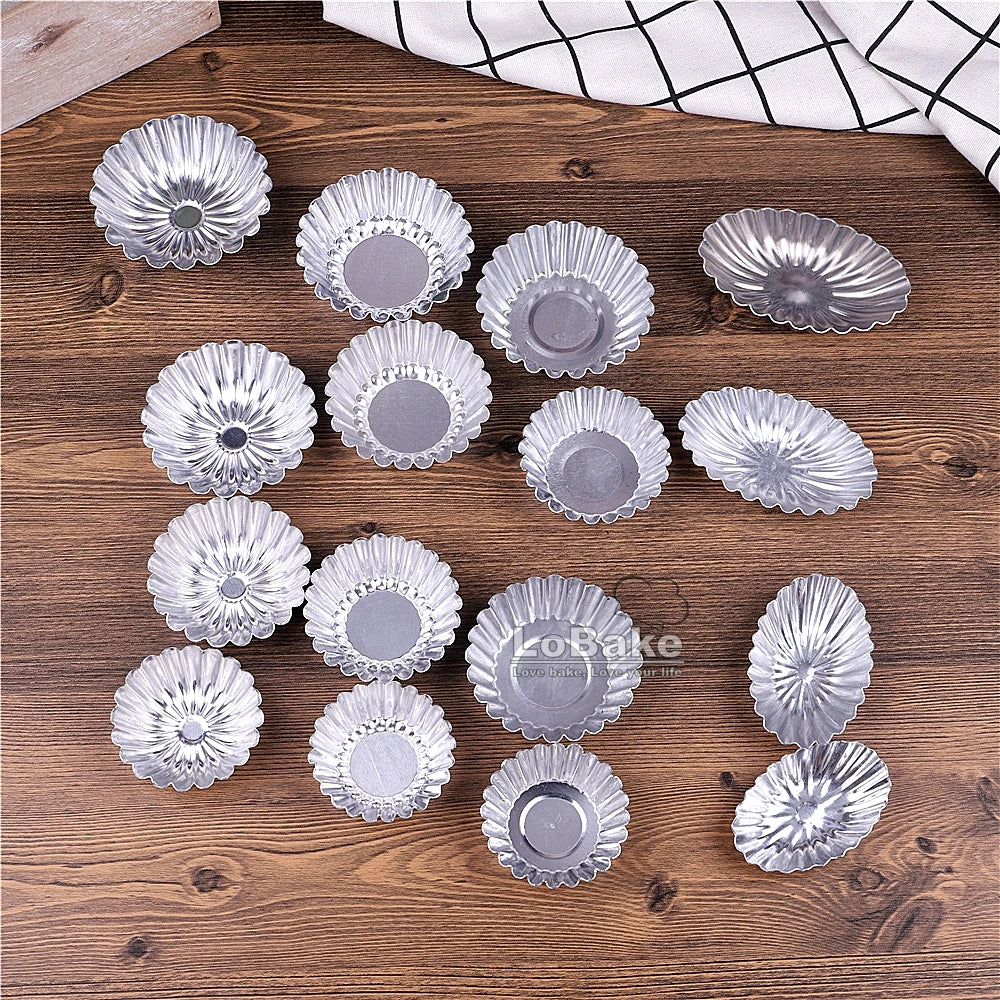 Aluminium Fluted Tartlet Moulds – 10 Pack